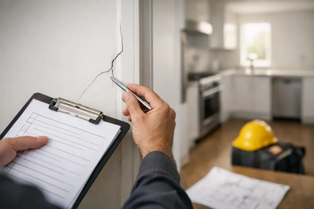 New Build Handover Defect Examples to Check